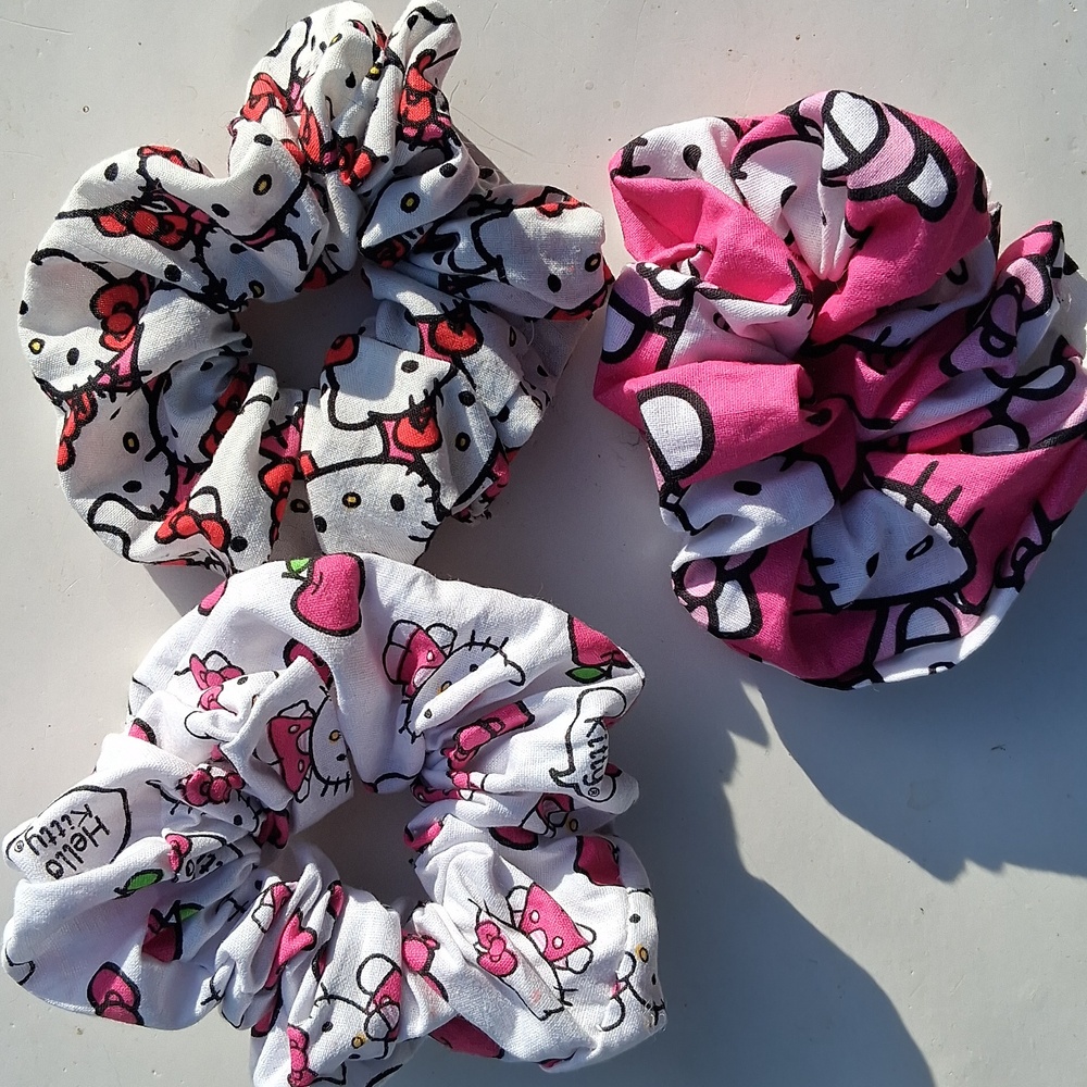 Hello kitty scrunchies